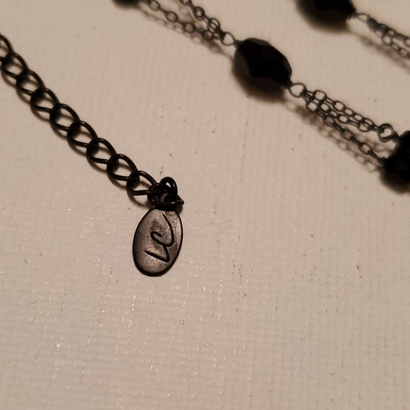 Liz Claiborne Faceted Bead and Chain Necklace - Picture 2 of 4